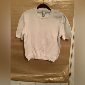 LAND’S END~ WHITE~100% COTTON BLOUSE~M~10-12